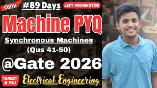 Machine PYQs Gate Electrical Engineering Synchronous Machine PYQs #gate2026 #gate #electrical #mtech
