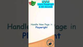 Playwright Tutorial | Handle New Page / New Tab / New Window in Playwright