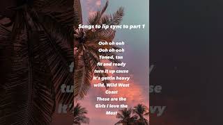 Songs to lipsync to part 1 #lipsync #songs #fyp #shorts
