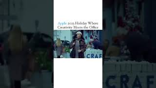 Transforming office blues into holiday hues   #Apple2023Holiday #CreativityAtWork #HolidayMagic #mad