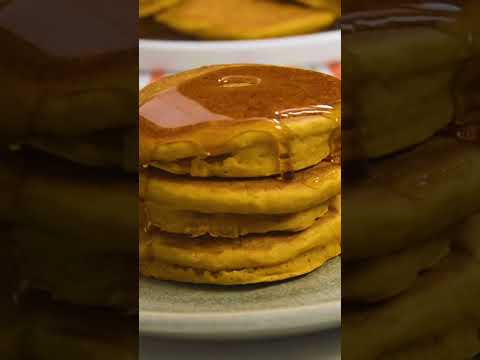 Healthy Pumpkin Pancakes by dishedit #shorts #tiktok #pancake #pumkin #easyrecipe #quickrecipe
