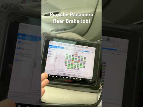 Porsche Panamera rear brake job! #automobile #porsche #panamera #brake
