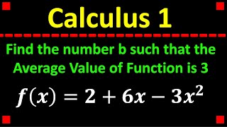Average Value of a Function in Calculus
