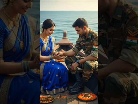 Raksha Bandhan Turns Heroic: Soldier Fights Terrorists, Sister Flies in to Tie Rakhi 💥🚁" #ai #army