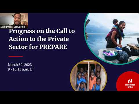 WEBINAR | Progress on the Call to Action to the Private Sector for PREPARE