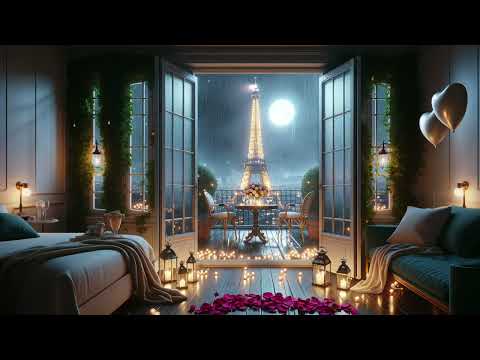 Relax in Paris: 4K Cozy Bedroom with Soothing Rain Sounds ☔️