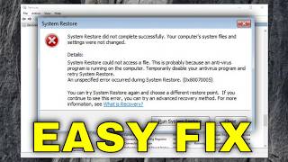 System Restore Not Working, Failed or Did Not Complete Successfully in Windows 11/10