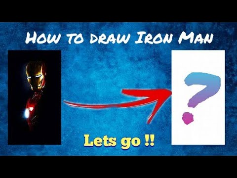 how to draw Iron man . i ❤️ u 3000.. Easy Iron man drawing for beginners #mrart