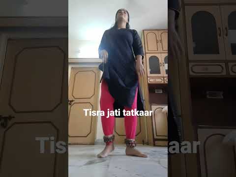 tisra jati tatkaar in kathak #kathak #kathakshorts