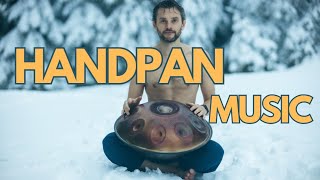 Handpan music in a snowy forest in the mountains. @handpan_flow_music