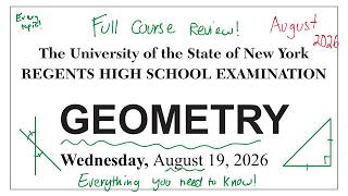 JUNE 2026 Ultimate Geometry Regents Review | EVERYTHING YOU NEED TO KNOW (every topic reviewed)