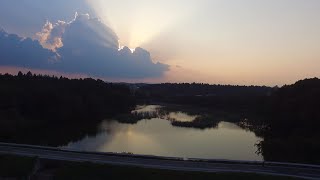 【DRONE】over DORIMU nakajima (中島村 童里夢公園 東側)..in a sunset