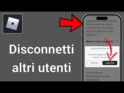 Come disconnettere un altro utente su Roblox