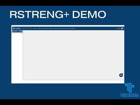 Technical Toolboxes' RSTRENG+ Demo Video