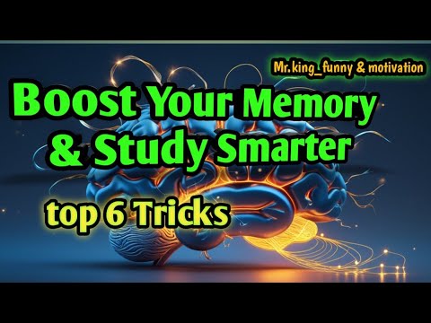 boost your memory & study smarter. 6 best ways to increase your memory and improve your memory.
