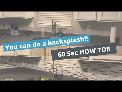 Backsplash in 60 Seconds