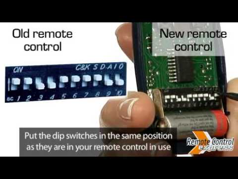 Programming my remote with switchs