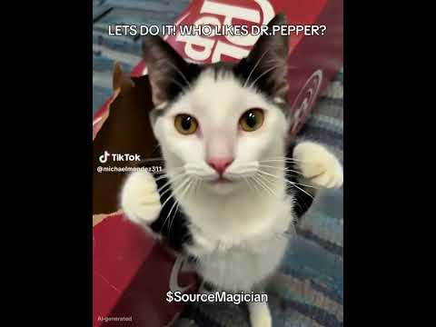Help this kitten go viral! #cat #Dr Pepper