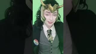 President Loki 🖤 | #shorts #cosplay #ladyloki #voteloki #lokilaufeyson #marvelcosplay