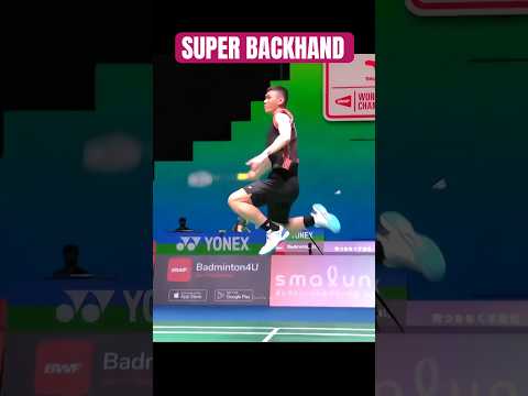 Lee jizia super backhand smash #badminton