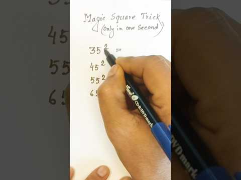 Magic square trick | Square maths trick | Magic trick to find square roots ORALLY! #mathstricks
