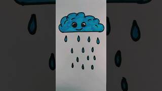 How To Draw Clouds #shorts #clouds #rain #drawing #draw #colors