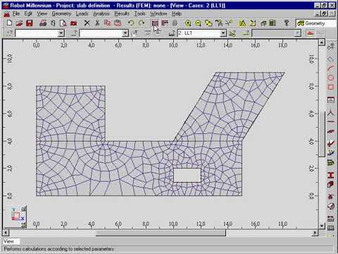 Autodesk Robot structural analysis - slab definition