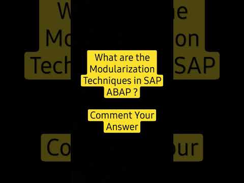 SAP ABAP Question 2 | Comment Your Answer |