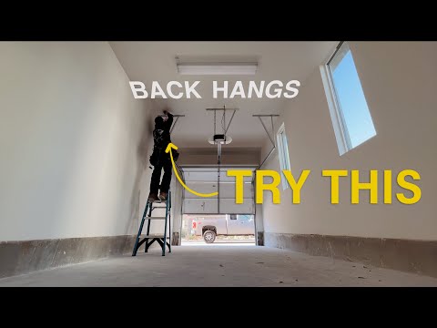 Try this Back Hang Fix. Stop Garage Door from Squeaking and Grinding.