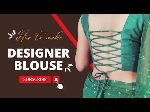 Blouse back neck design | back neck design with dori @Pooja_Saree_Sensations