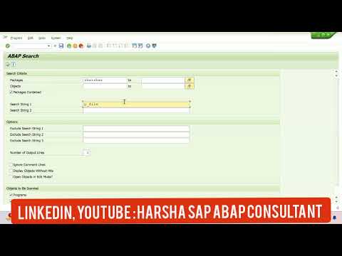 search string in abap || abap in telugu || abap, oops, odata training telugu, English 9848648781
