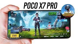 POCO X7 Pro - 120 FPS PUBG Test! 🔥 Heating & Battery Drain 🤐