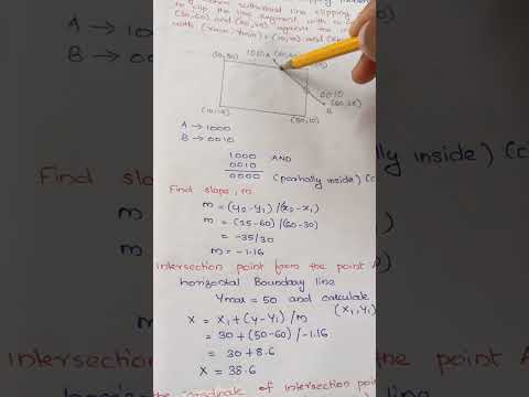 Computer Graphics -Cohen Sutherland Line Clipping Algorithm -Problem.