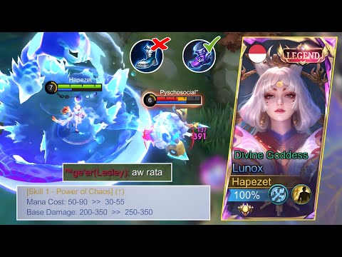 Lunox After Buffed! It's Good for Burst Tank in Early Game | Mobile Legends