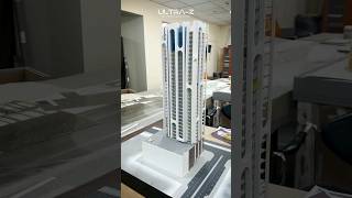 Model Making of modern residential tower in dubai #modelmaking #shorts