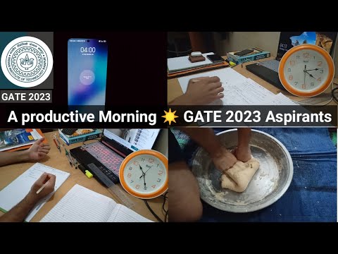 A productive Morning of GATE 2023 Aspirants || try to crack gate 2023 exam in 6 months