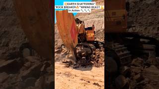 🚜 Mega Mining Excavator Ripping Hard Rock | Open Pit Mining Power 💥#mining #obremoval #shorts #viral