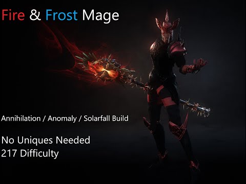 Wolcen 1.1.7.1 Fire & Frost Mage. Annihilation / Anomaly / Solarfall Build. No Uniques Needed.