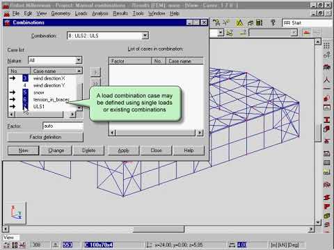 Autodesk Robot structural analysis - load comb man