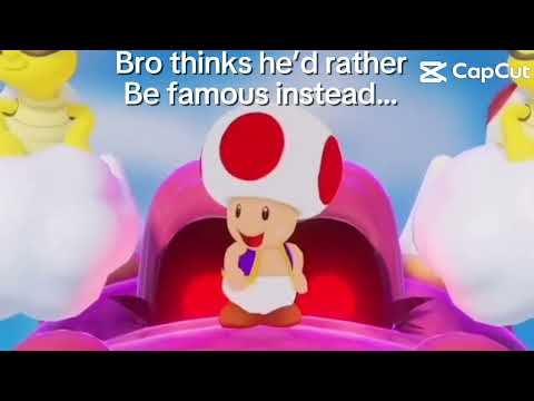 Super mario guy wants to be famous instead… #supermario #mariomushroom