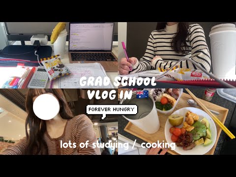 STUDY VLOG🧑‍🎓🇦🇺勉強が楽しすぎる|大学院生の日常| grad school life as an international student