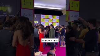 #janhvikapoor and #ishankhattar hugs each other #btownlife #graziaawards