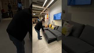 Went to IKEA and found the most comfortable sofa bed…#ikeastore #comfortable #easy