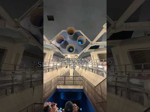 it’s gonna be a good day when you get to see the rare Space Mountain with the lights on #disney