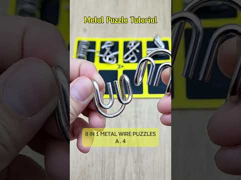 metal puzzle tutorial A.4 #asahotak #puzzlesolving #puzzle #mainananak #diy #gameplay #games