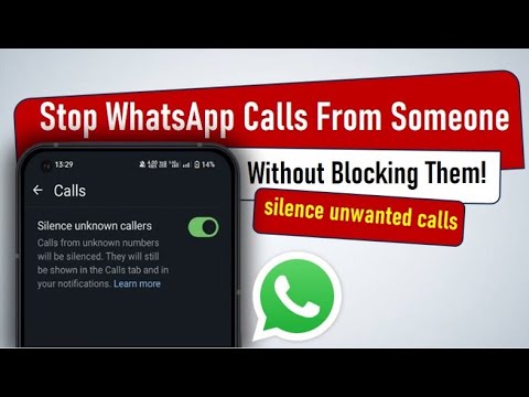 🚫 Stop WhatsApp Calls From Someone Without Blocking Them!