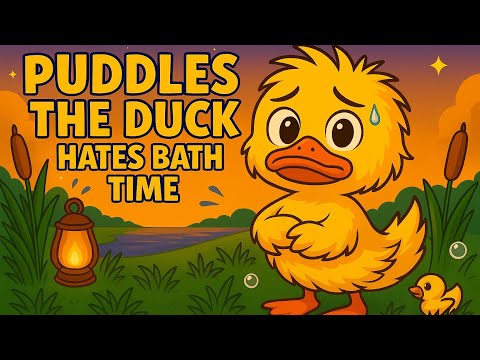Puddles the Duck Hates Bath Time 🦆 | Bright Kids Bedtime Story