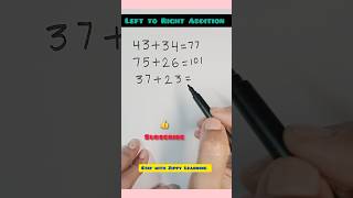 Addition Tricks in vedic math style  for class 2 - 5  #mathforkids #mentalmathforkids #primarymath