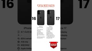 iphone 16 vs iPhone 17 features and specifications #iphonevsiphone