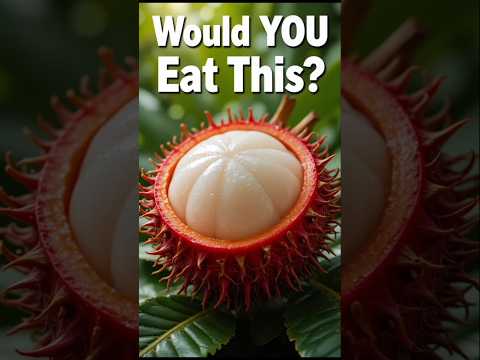 Would YOU Eat This Hairy Fruit? 😳 | Rambutan Explained! #fruit #fruitshorts #dragonfruit
